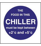 L838 Food In This Chiller Sign