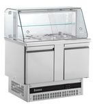 Image of BSV7300-HC 232 Ltr 2 Door Stainless Steel Refrigerated Pizza / Saladette Prep Counter