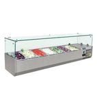 G-Series G609 7 x 1/4GN Refrigerated Countertop Food Prep Display Topping Unit
