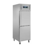 U-Series UA025 600 Ltr Upright Single Door Stainless Steel Dual Temperature Fridge Freezer