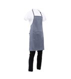 Image of B192 Bib Apron Grey