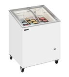 Image of IC200SCEB 176 Ltr White Display Chest Freezer With Glass Lid