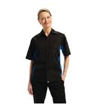 B175-XL Colour by Chef Works Contrast Black and Blue Shirt