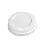 CE264 White Lids To Fit  340ml & 455ml Coffee Cups (Pack of 50)