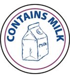 GM805 Food Allergen Label Milk (Pack of 1000)