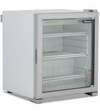 CTF99 99 Ltr Countertop Single Glass Door White Display Freezer