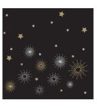HY180 Lunch Napkin Midnight Sparkle 33x33cm 2ply 1/4 Fold (Pack of 1000)