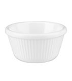 Kristallon T814 Melamine Fluted Ramekins White 76mm (Pack of 12)