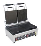 L555 Electric Double Contact Panini Grill - Ribbed & Flat Top And Bottom