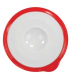 BL663 Omni White Saucer with Red Rim 140x130x18mm