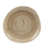 Patina HC803 Antique Organic Round Plates Taupe 186mm (Pack of 12)