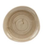 Churchill Stonecast Patina Antique Organic Round Plates Taupe 186mm