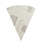 CE230 Biodegradable Newspaper Print Paper Chip Cones 183mm (Pack of 1000)