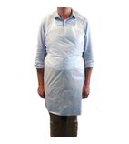 Disposable Polythene Aprons 25 Micron White (Pack of 500)