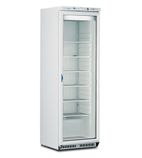 ICEN40 360 Ltr Upright Single Glass Door White Display Freezer