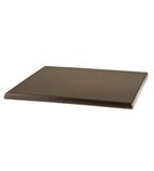 CE160 Werzalit Square Table Top Wenge 600mm