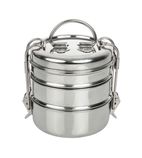 Image of CS079 3 Tier Tiffin Tin 115mm (Pack of 6)