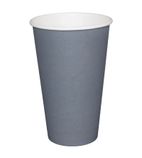 GP412 Takeaway Coffee Cups Single Wall Charcoal 8oz x 50