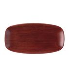 Patina FS888 Chefs Oblong Plate Red Rust 287x152mm (Pack of 12)