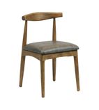CX430 Austin Dining Chair Weather Oak with Helbeck Saddle Ash Seat (Pack of 2)