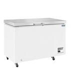 G-Series GH337 378 Ltr White Chest Freezer With Stainless Steel Lid