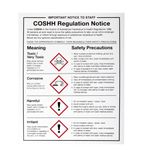 W396 COSSH Regulations Sign