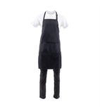 Image of A924 Bib Apron Black