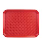 P510 Polypropylene Fast Food Tray Red Large 450mm