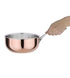 Image of CM677 Tri Wall Copper Flared Saute Pan 200mm