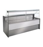 Tibet FP924-200 2000mm Wide Flat Glass Serve Over Counter Display Fridge