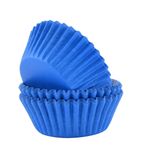Block Colour Cupcake Cases Blue, Pack of 60