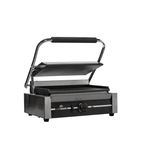 HEA788 Electric Single Contact Panini Grill - Flat Top & Bottom