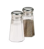 D1548 Salt Or Pepper Clear Glass & Chrome 6cl