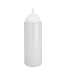 E093 Clear Wide Neck Squeeze Sauce Bottle 910ml