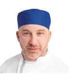 Image of A706 Chefs Skull Cap Royal Blue