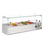 G-Series G608 5 x 1/4GN Refrigerated Countertop Food Prep Display Topping Unit
