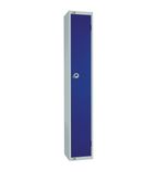 W944-CLS Elite Single Door Manual Combination Locker Locker Blue with Sloping Top