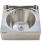 BaSix WS4-D Hand Wash Basin With Dome Head Taps - CC264