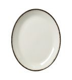 VV1320 Charcoal Dapple Oval Coupe Plates 202mm (Pack of 24)