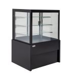 Kristall DB416-100 1000mm Wide Flat Glass Patisserie Serve Over Counter Display Fridge