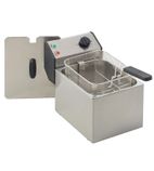 FD80 8 Ltr Electric Countertop Single Tank Fryer (1 x Basket)