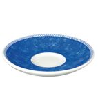New Horizons W020 Marble Border Espresso Saucers Blue 115mm