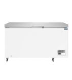 Image of G-Series GP897 378 Ltr White Chest Freezer with Stainless Steel Lid