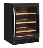 Image of TFW200F 155 Ltr Countertop Single Glass Door Black Single Zone Wine Cooler