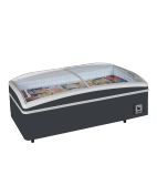 SUPER 200HCDE RAL7016 540 Ltr White Island Display Chest Freezer With Glass Lid