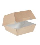 Image of GE802 Compostable Kraft Burger Boxes Small 108mm (Pack of 250)