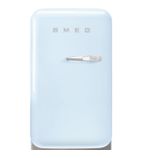 Image of 50s Style FAB5LPB6 40 Ltr Pastel Blue Solid LH Hinge Door Hotel Minibar Fridge