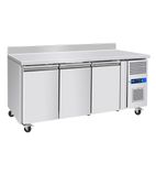 GRN-W3R 416 Litre Stainless Steel 3 Door Refrigerated Prep Counter With Upstand