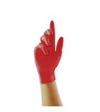FA284-L Pearl Powder-Free Nitrile Gloves Red Large