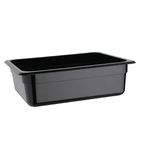 U459 Polycarbonate 1/2 Gastronorm Container 100mm Black